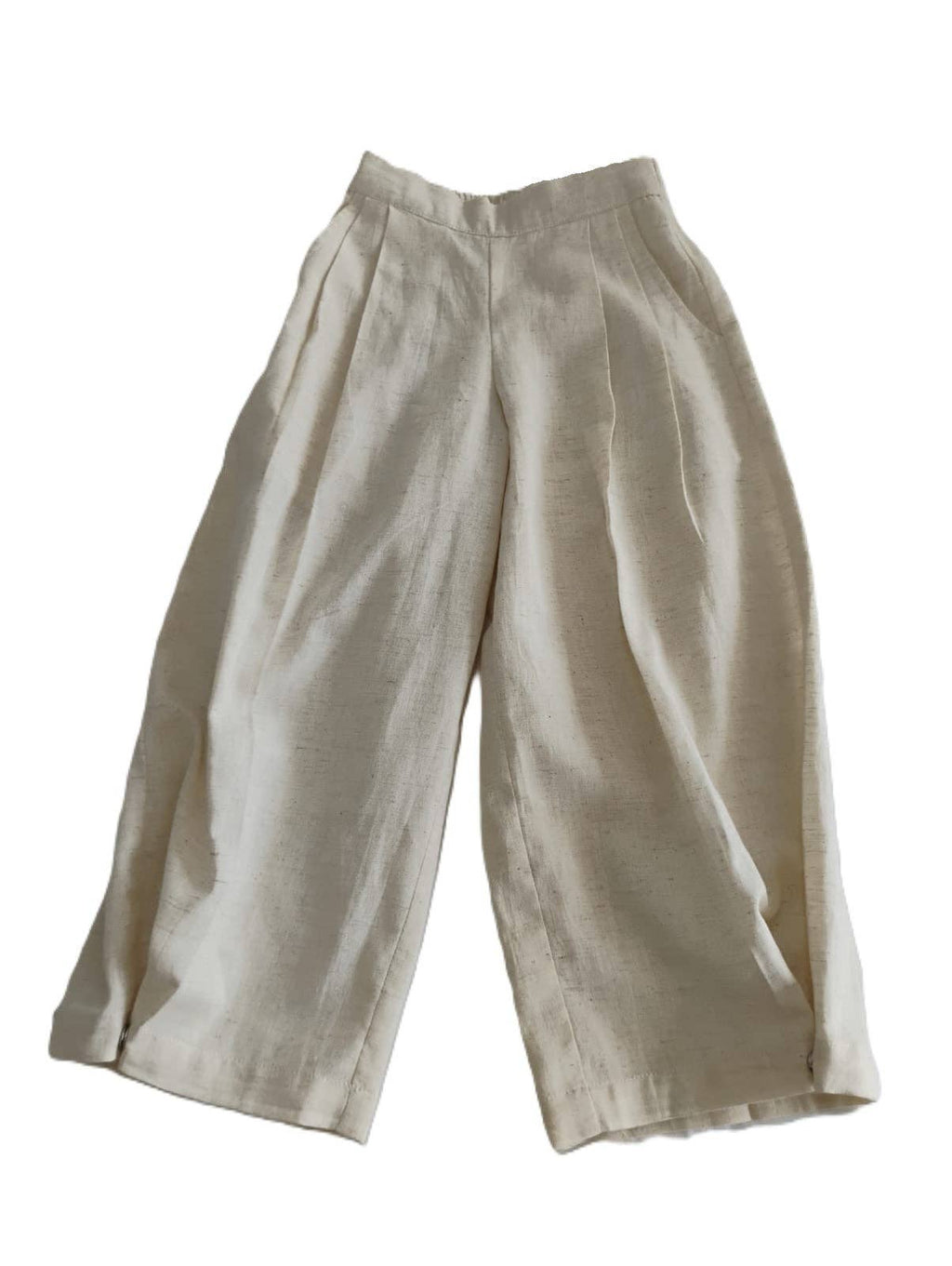 Yoshi Pants Ecru Gender Neutral — Cotton Kids Pants | Infant to Tween 0-13 Years: 5 Years