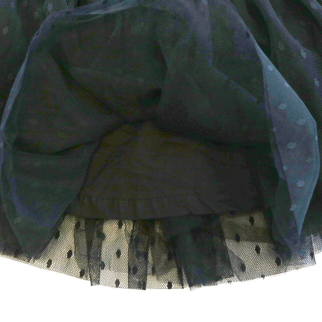 82220 Mesh Dots Tutu BLACK 3T