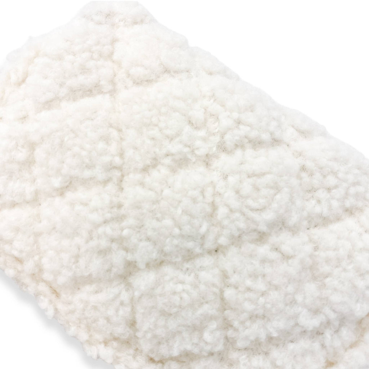 B1388 Sherpa Mixed Quilted Purse (3 Colors): Camel