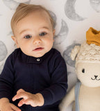 Solid Rib Organic Cotton Sleep & Play - Midnight: Midnight / 0-3 Months