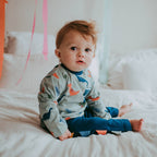 Multicoloured Dinosaur Print Top and Legging Set: 3-6 Months