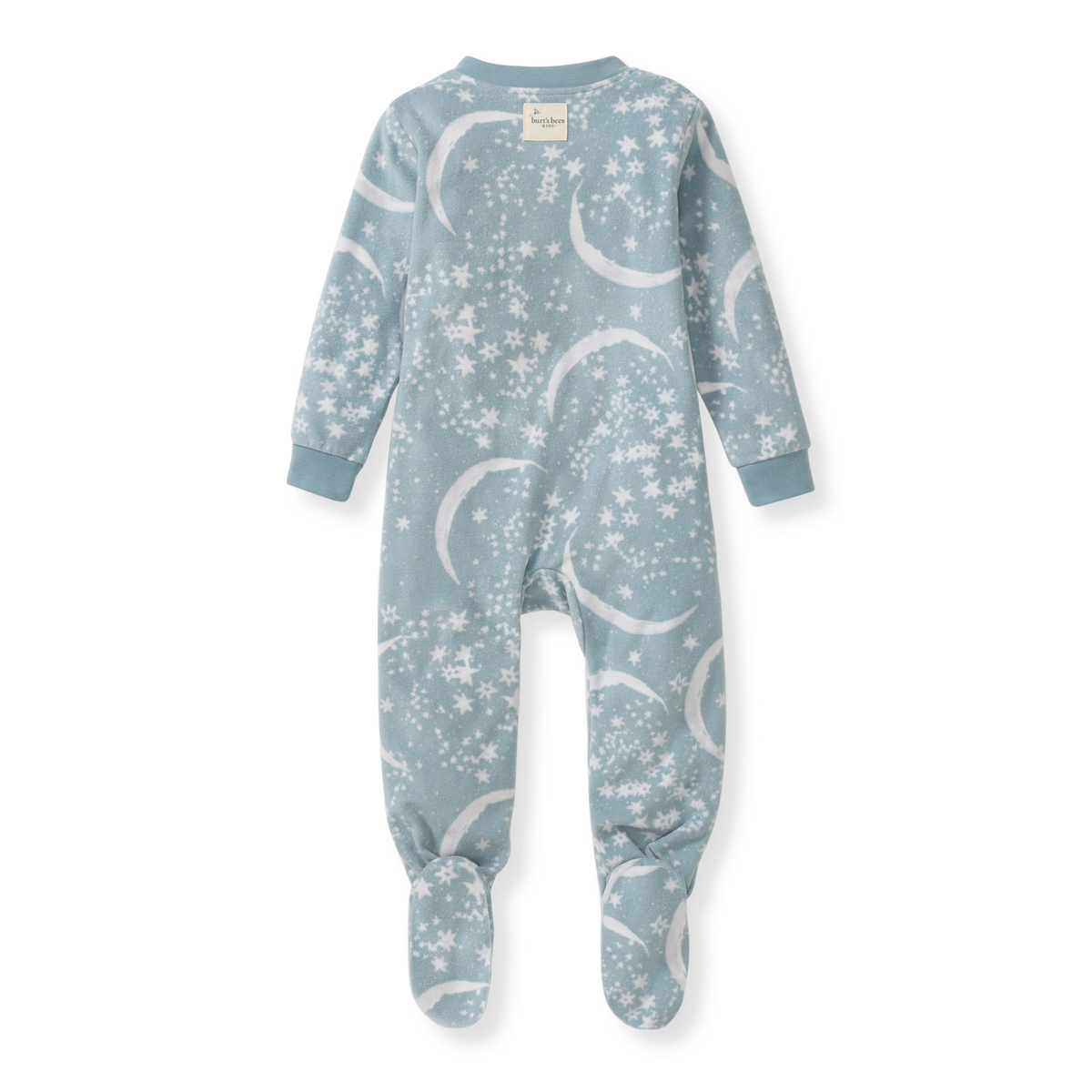 Celestial Moon polarbee™ Repreve® Fleece Pajamas - Mountain Blue: 0-3M