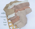 Baby Chunky Knit Braided Sweater | Pastels: Plum / 4/5T
