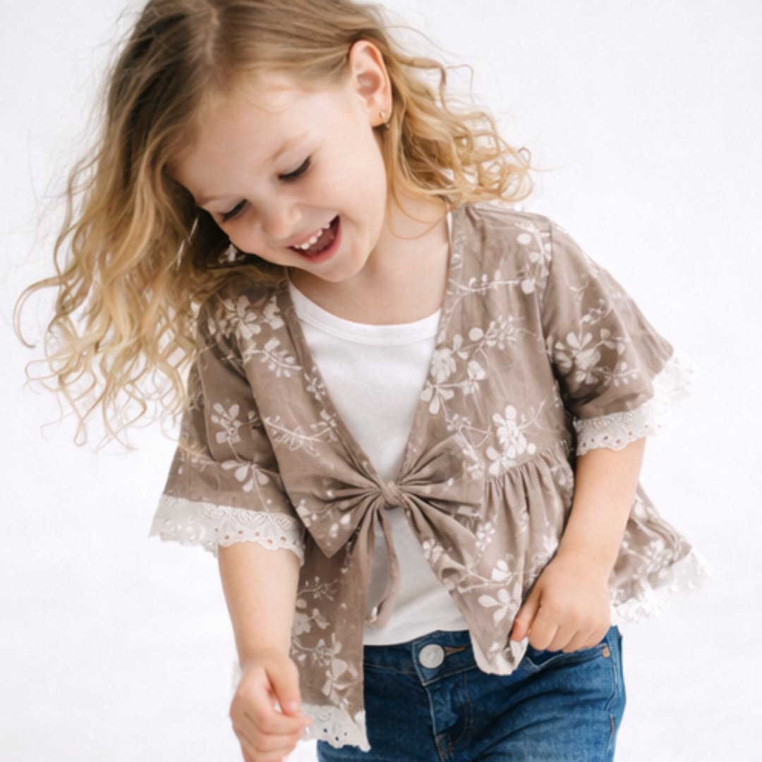 Embroidered Cardigan- Child: 12-18M