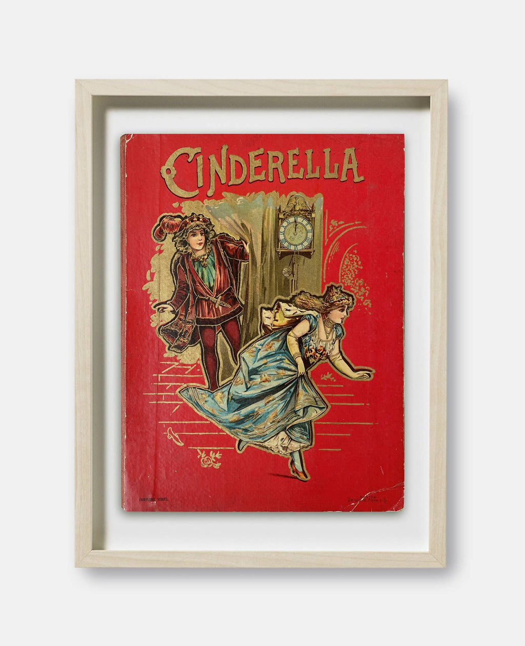 Cinderella Book Cover Print: Maple Frame / 11×14"