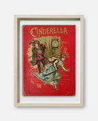 Cinderella Book Cover Print: Maple Frame / 11×14"