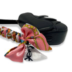 B1309 & B1342 Saddle Purse w/ Scarf (6 Colors): PINK / B1342 - BIG