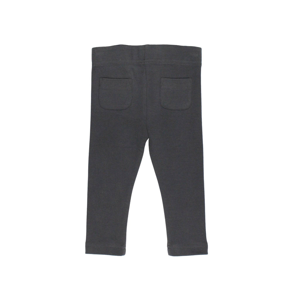 Charcoal | Organic Baby Dress Pants: 3-6m