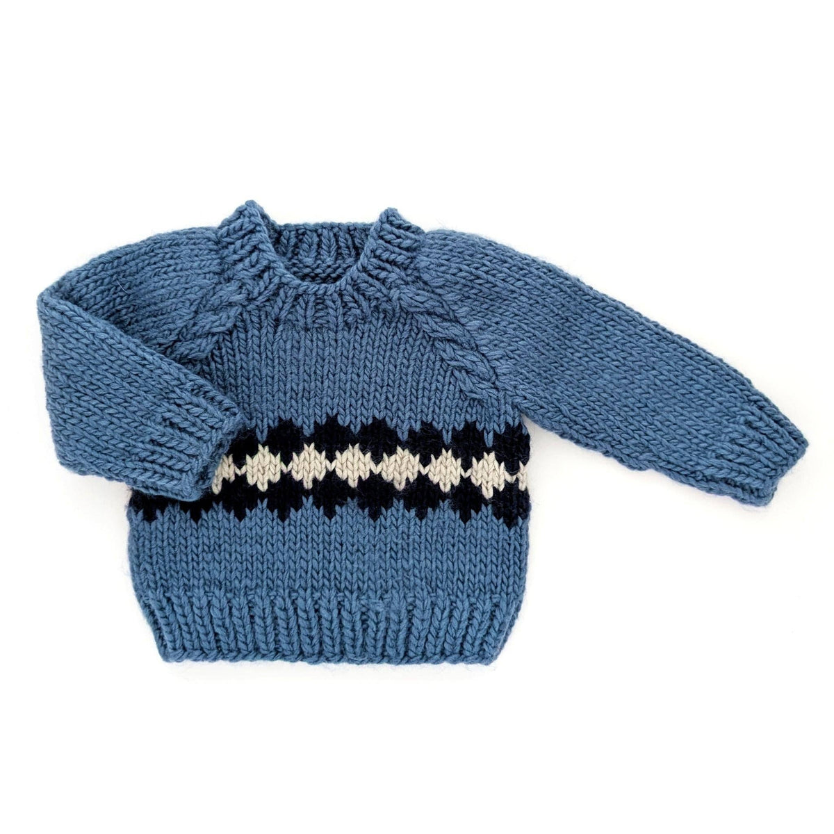Geo Sweater Slate Blue for Baby & Toddler: 2-3T