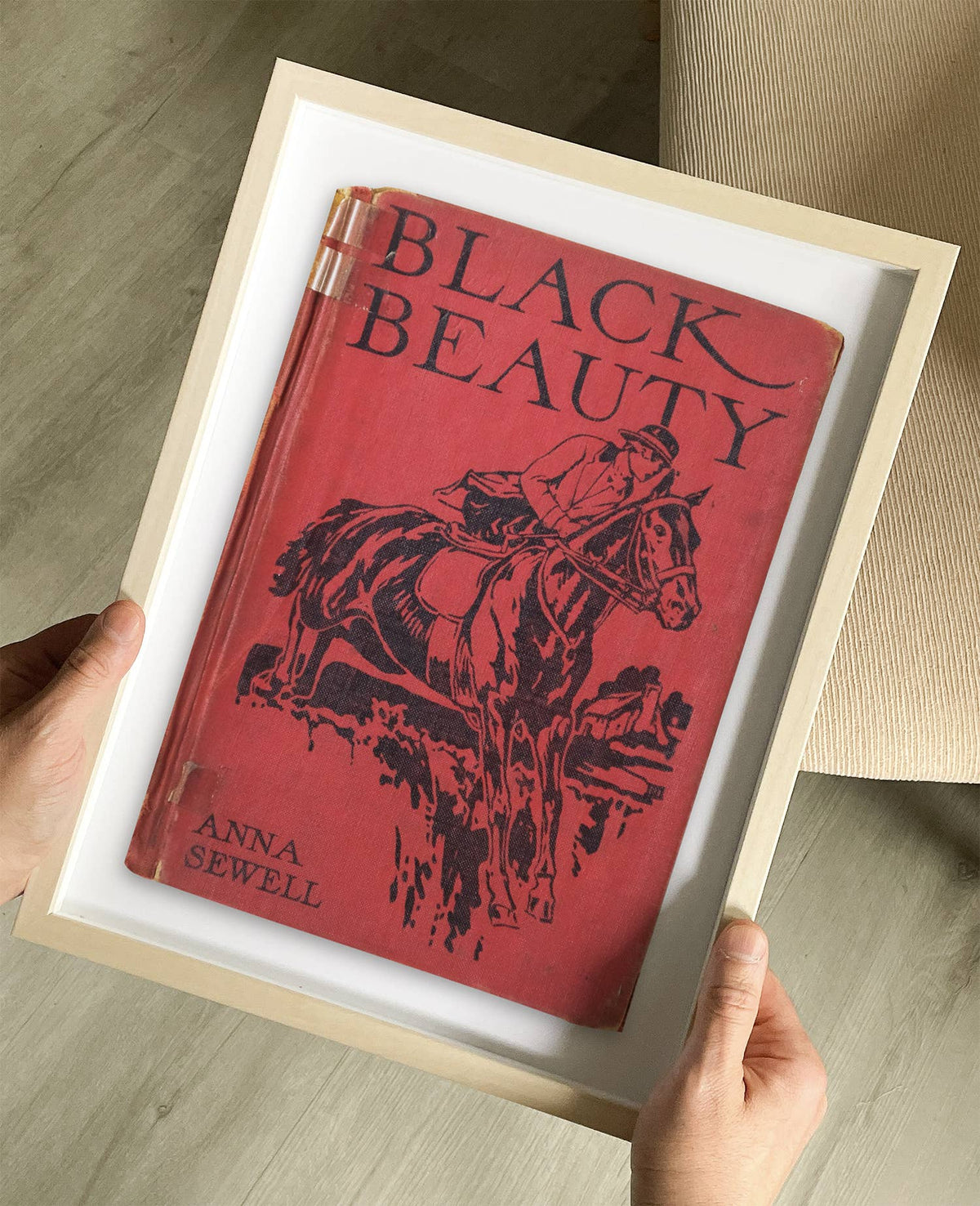 Black Beauty by Anna Sewell Book Cover Print: Maple Frame / 11×14"
