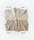 Baby Chunky Knit Braided Sweater | Pastels: Sunset / 2/3T
