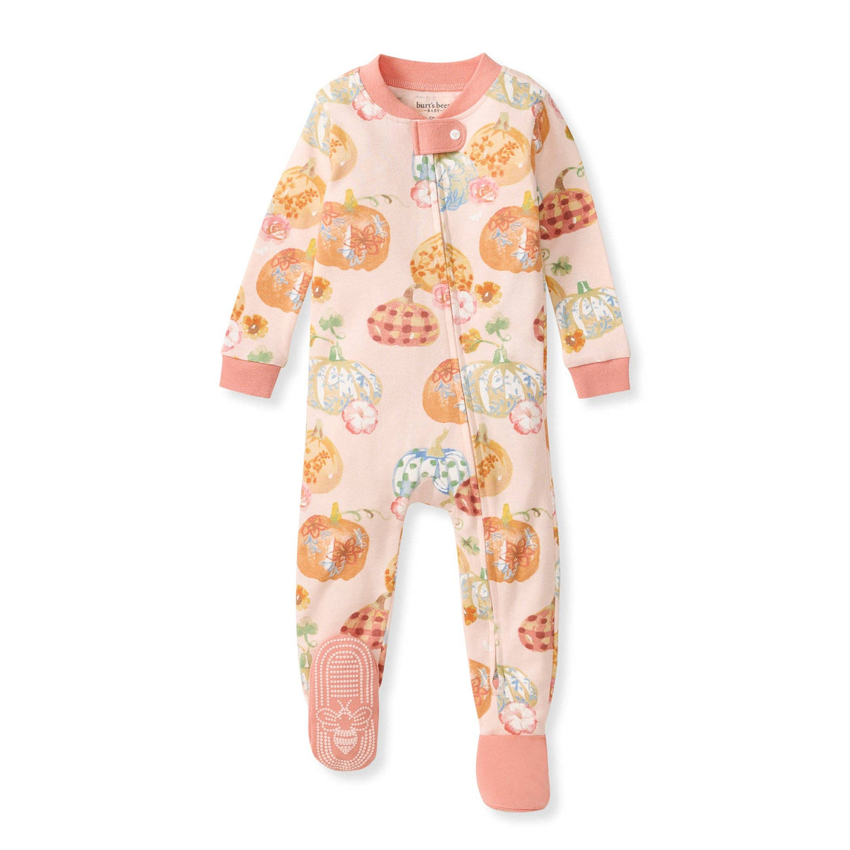 Prettiest Pumpkins Organic Cotton Sleeper Footed: 12M