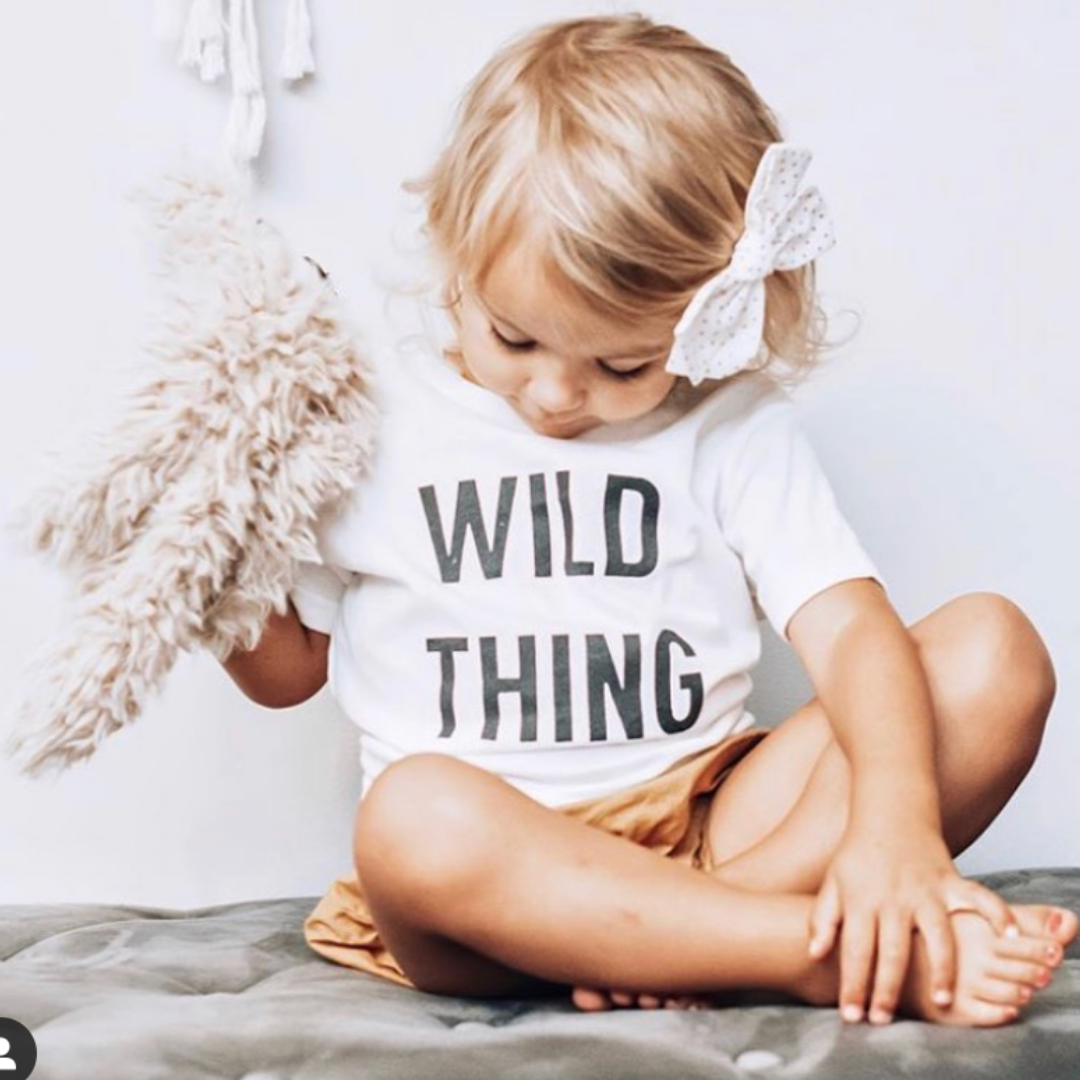 WILD THING | Kids Tee: 18-24M / WHITE