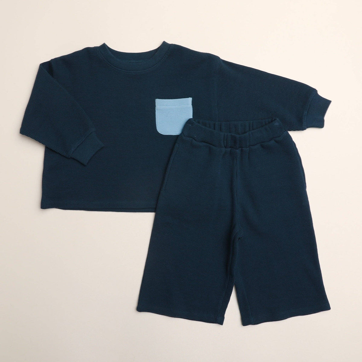 Aiden Set in Deep Blue: 18-24 Months