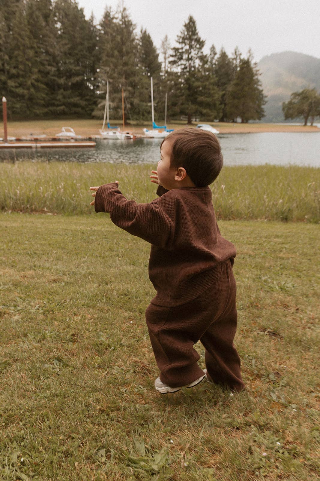 Micky Set in Chocolate: 0-6 Months