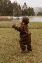 Micky Set in Chocolate: 12-18 Months