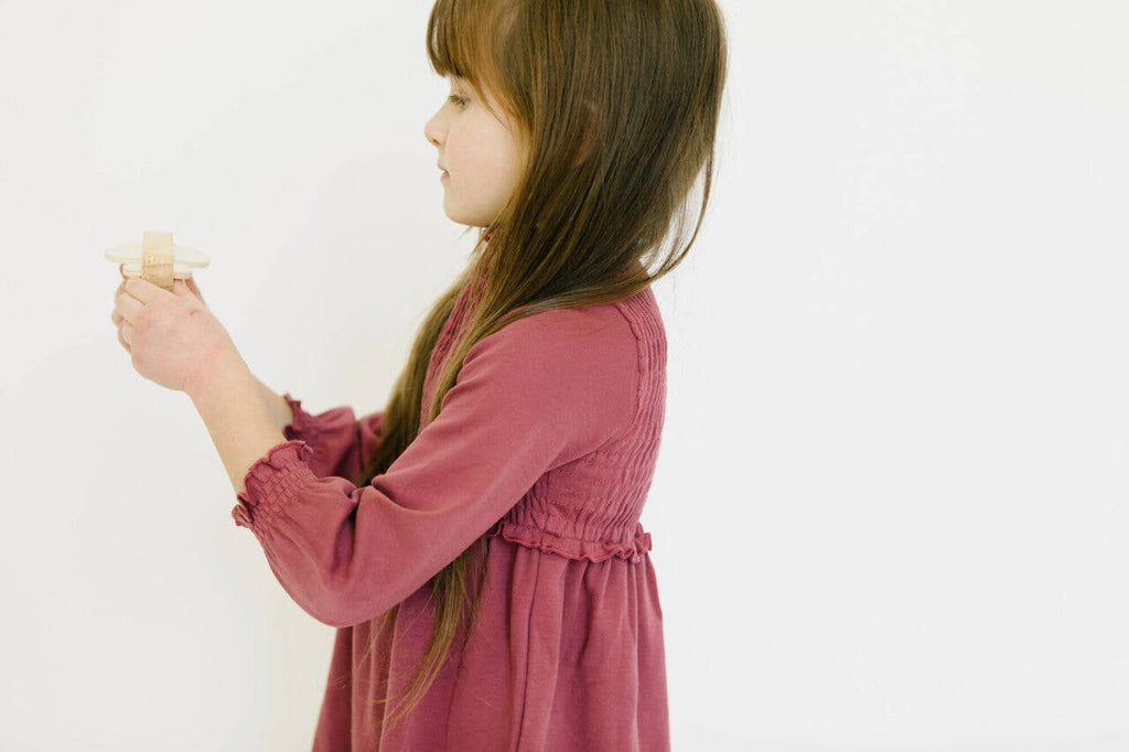 Appleberry | Kid's Organic Smocked Dress: 2T