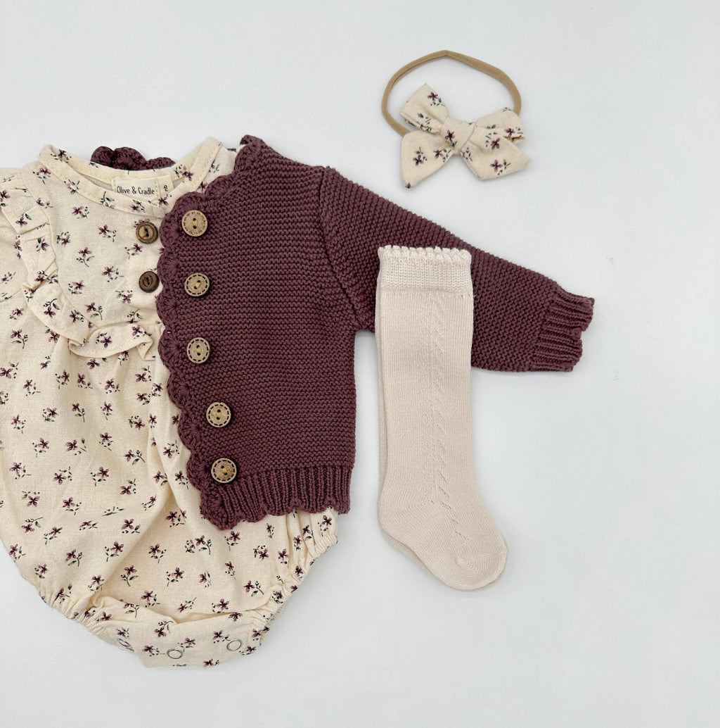 Claudia Soft Cotton Romper Set: Claudia 2pc / 12-18 months