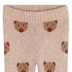 Bear Knit Baby Pullover & Pant Set (Organic Cotton): Marl Brown / 18-24M