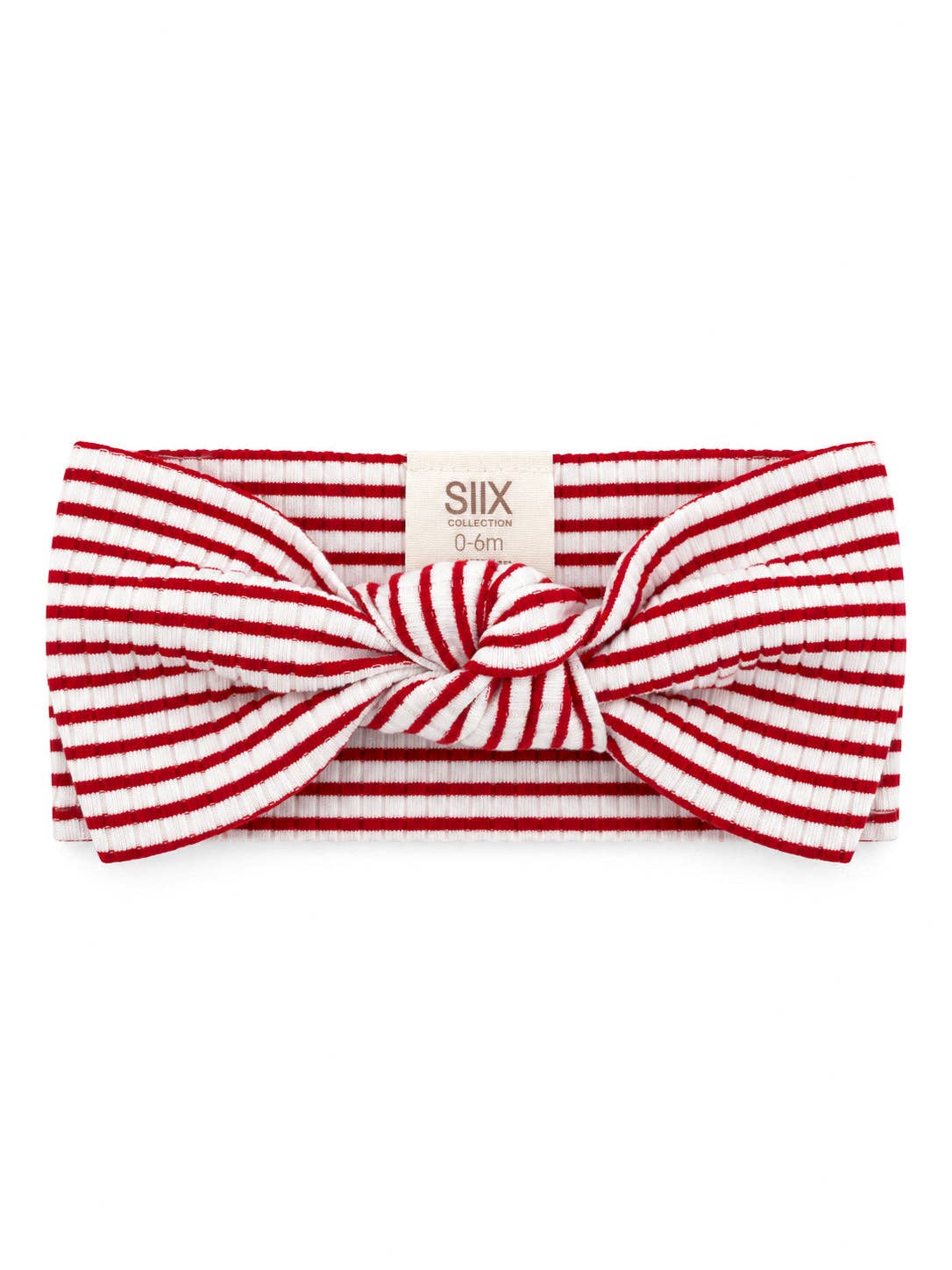 Red Stripe / Ribbed Bow: 0 - 6 mo.