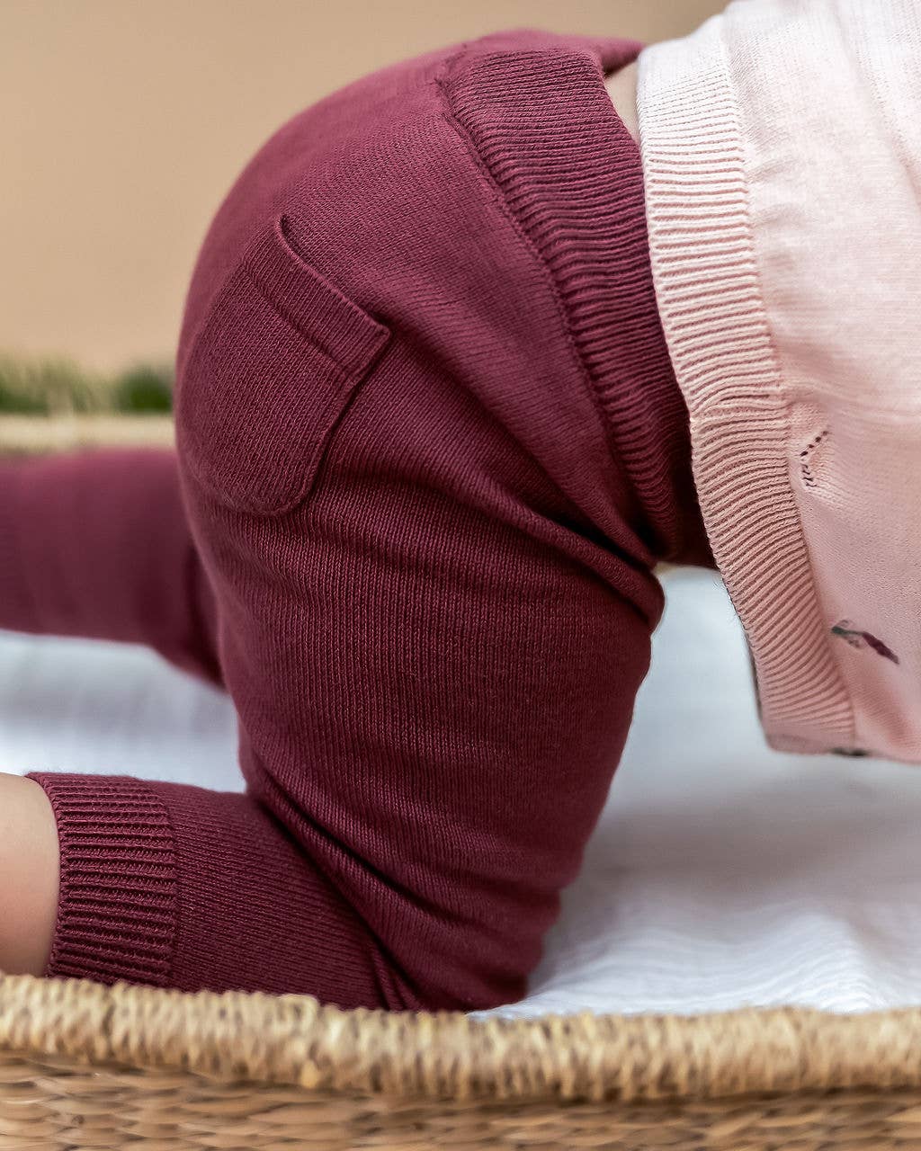 Pocket Baby Pants Sweater Knit (Organic) FW25 - 7 Colors: Chai Spice / 18-24M