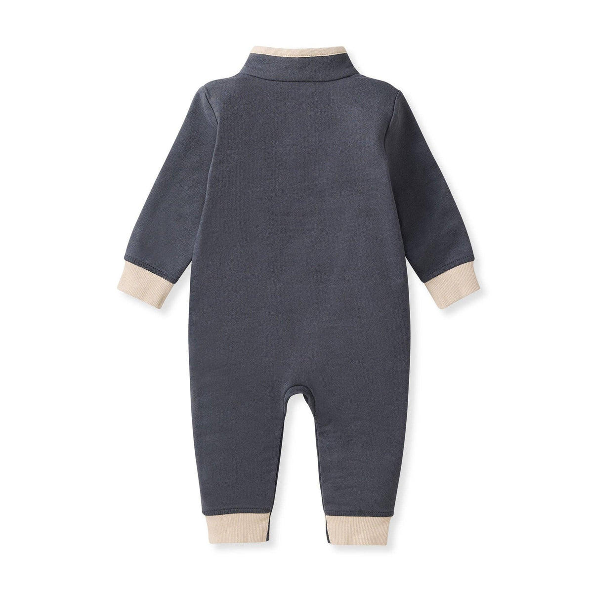 Quarter Zip Jumpsuit: 3-6M