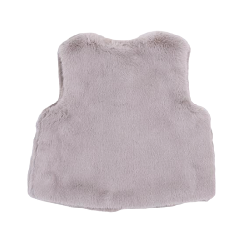 A70 72166 Furry Vest (2 Colors): GREY / 2-2-2;4-5-6