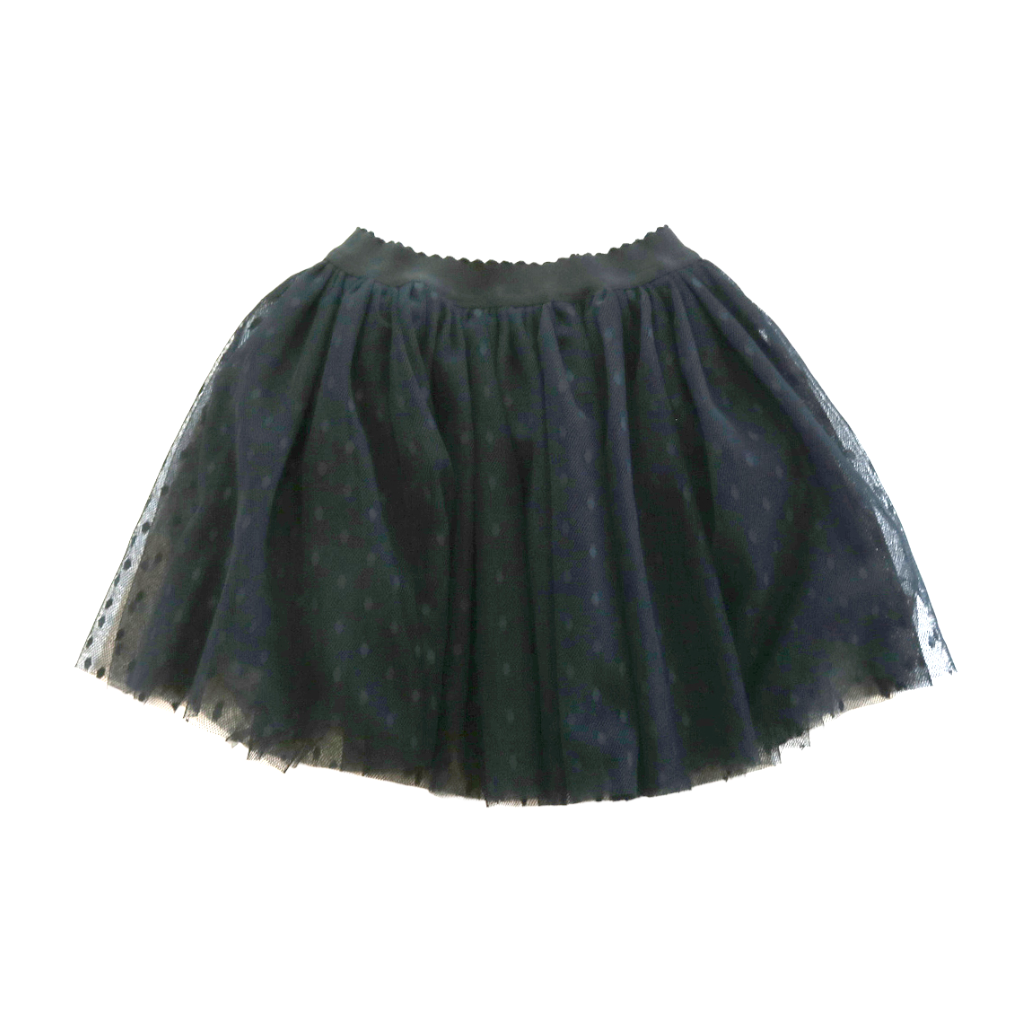 82220 Mesh Dots Tutu BLACK 2T