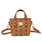 Mini Girls' Bucket Bag with Unique Animal Print: Pink