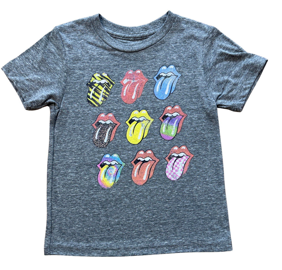 Rolling Stones Tongues - Tri Blend: 2/3T