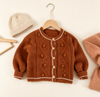 Baby Cable Knit Button Cardigan: 12M
