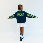 TOO COOL TO SPOOK | oversized drop shoulder | KIDS: DARK BLUE / 4-6 PULLOVER
