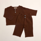 Micky Set in Chocolate: 0-6 Months
