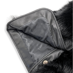 17119 Leather Trimmed Faux Fur Vest PINK / 3T