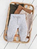 Chunky Braided PANTS: Cream/light rice / 4T