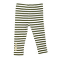 Sage/White | Organic Leggings: 3-6m
