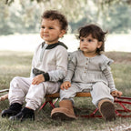 Color Blocked Sweatshirt & Pants Set - Bobcat: 12M