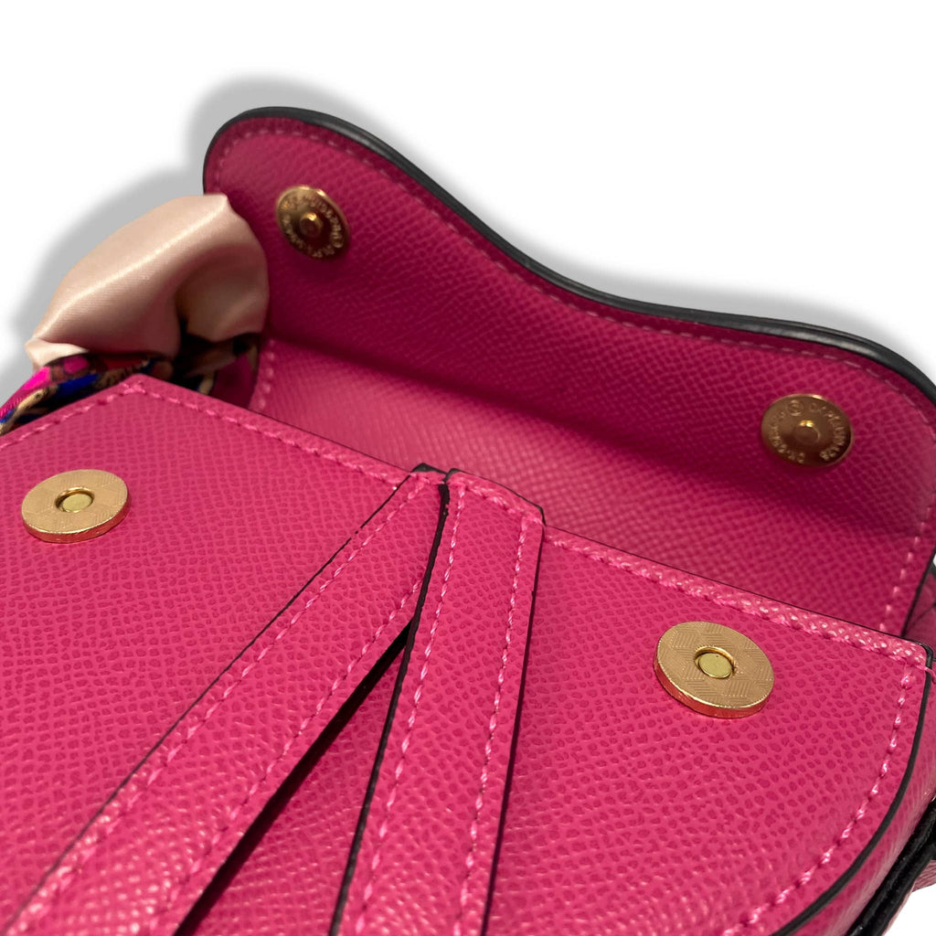 B1309 & B1342 Saddle Purse w/ Scarf (6 Colors): GREY / B1309 - SMALL