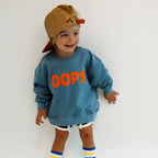 SORRY, MY DOG ATE MY HOMEWORK | DUSTY BLUE | oversized drop shoulder | KIDS: DUSTY BLUE / 4-6 PULLOVER
