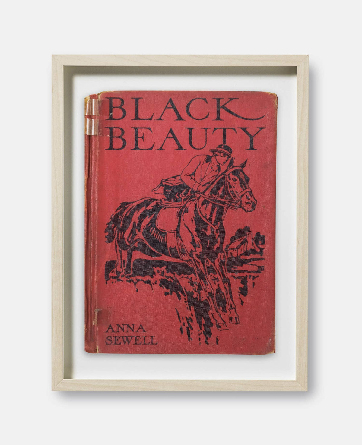 Black Beauty by Anna Sewell Book Cover Print: Maple Frame / 11×14"