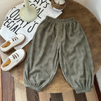 Baby & Kids Printed Casual Pants: Black Polka Dot / 4-5T