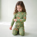 Bamboo Long Sleeve Pajama Set Fox Hollow: M(3T)