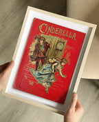 Cinderella Book Cover Print: Maple Frame / 11×14"