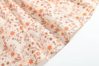 Brown Floral Collared Dress: 4T