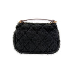 B1388 Sherpa Mixed Quilted Purse (3 Colors): Camel