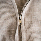 Quarter Zip Sweater Sand - Infant: 9-12M
