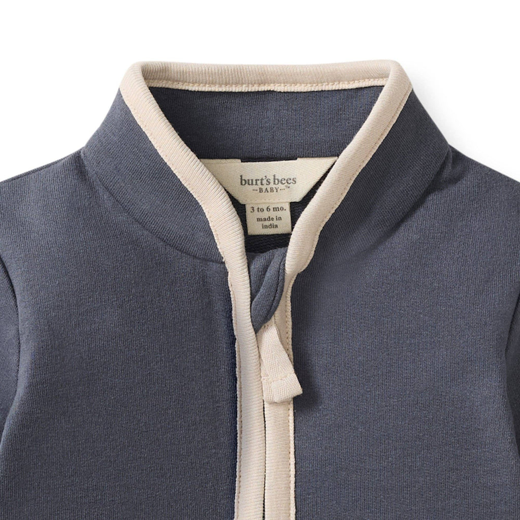 Quarter Zip Jumpsuit: 0-3M