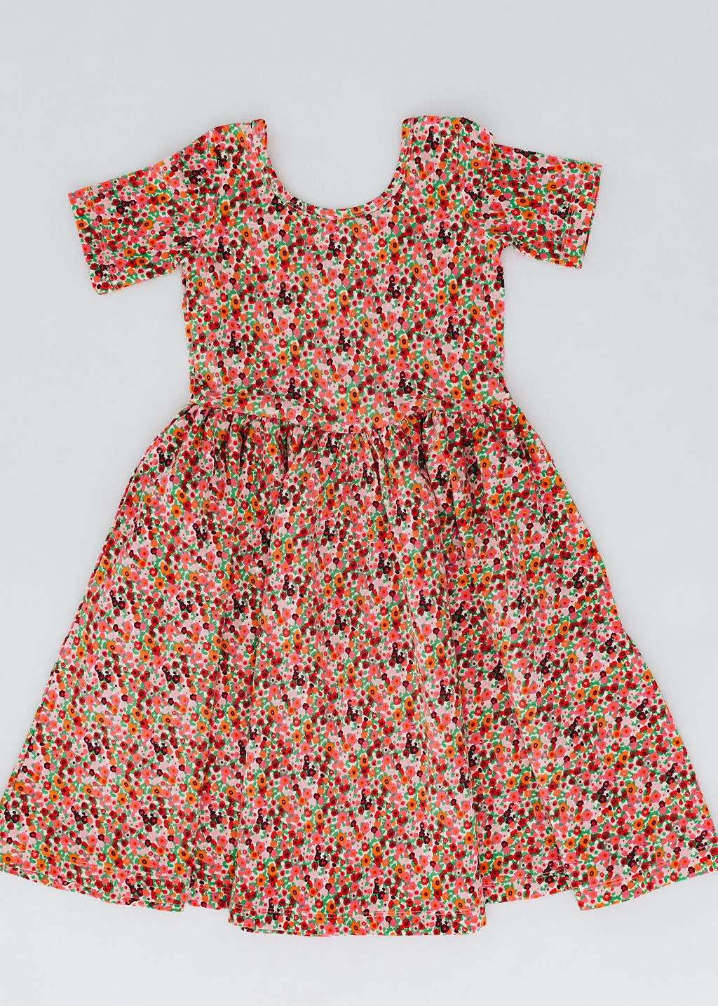 Short Sleeve Twirl Dress in Posy Pop Pre-Sale: Posy Pop / 4