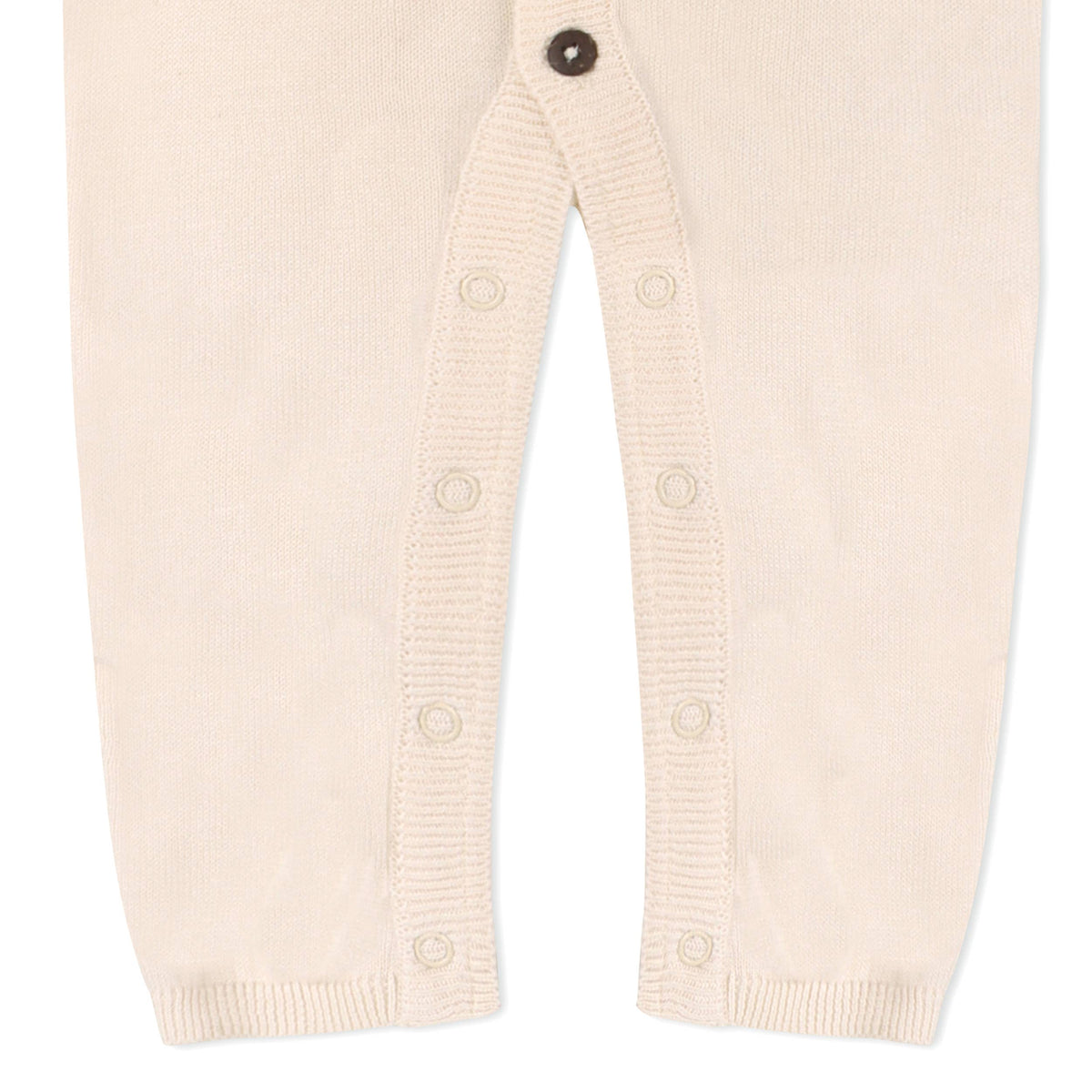 Milan Shawl Sweater Knit Baby Jumpsuit (Organic cotton): Blue / 18-24
