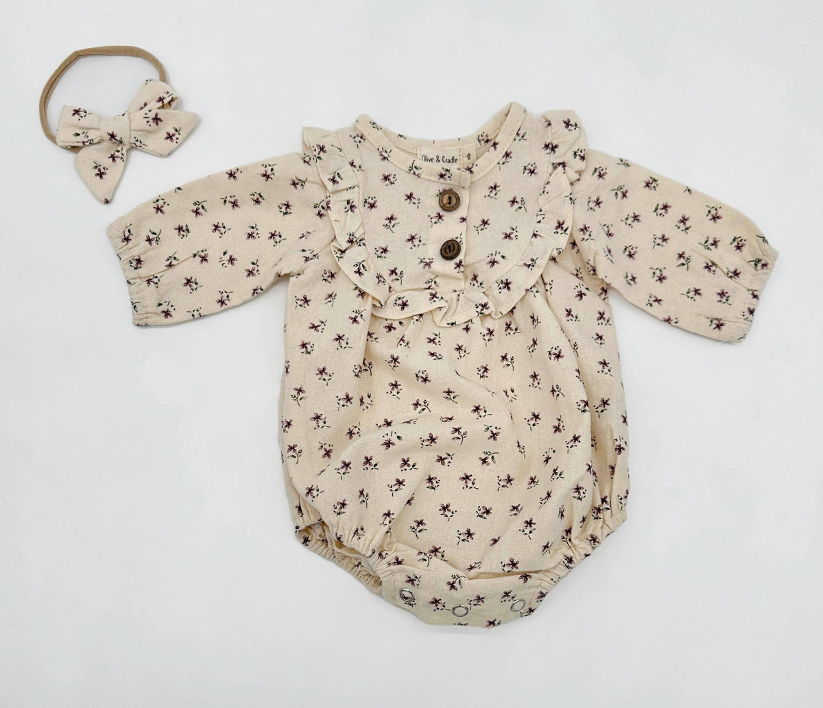 Claudia Soft Cotton Romper Set: Claudia 2pc / 12-18 months